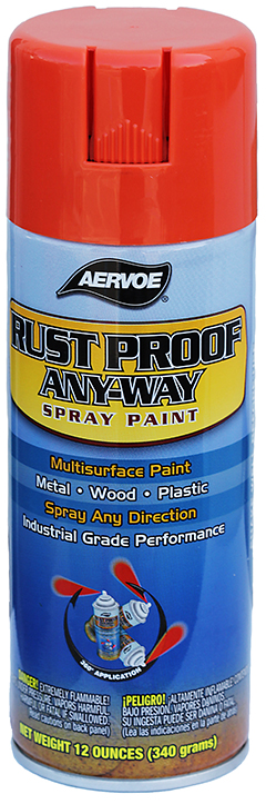 Product image for 305 Rust Proof Any-Way Paint - Safety Orange RUSTOLEUM 1653830V